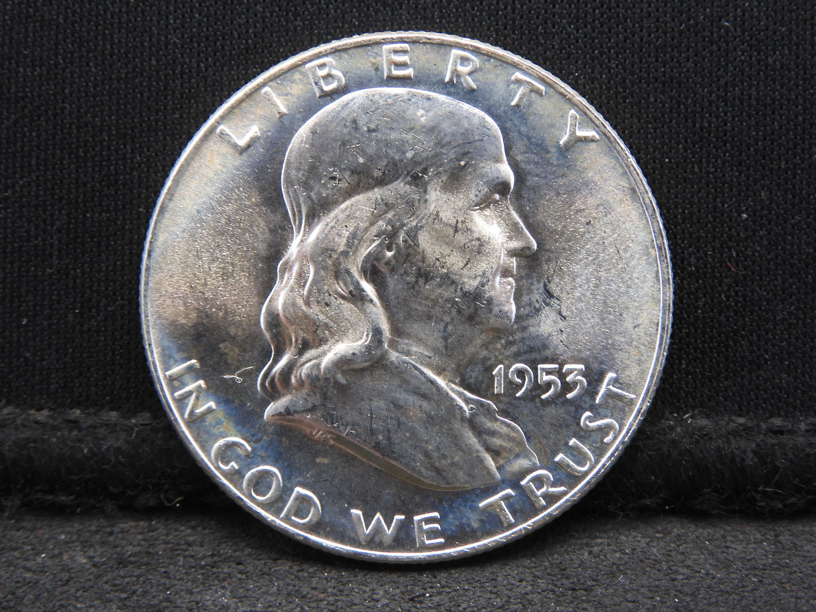 1953-D Franklin Silver Half Dollar - GEM BU (1 of 2)