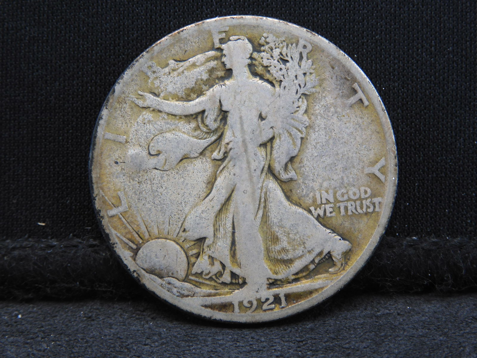 1921-S Walking Liberty Silver Half Dollar - Key Date! (1 of 2)