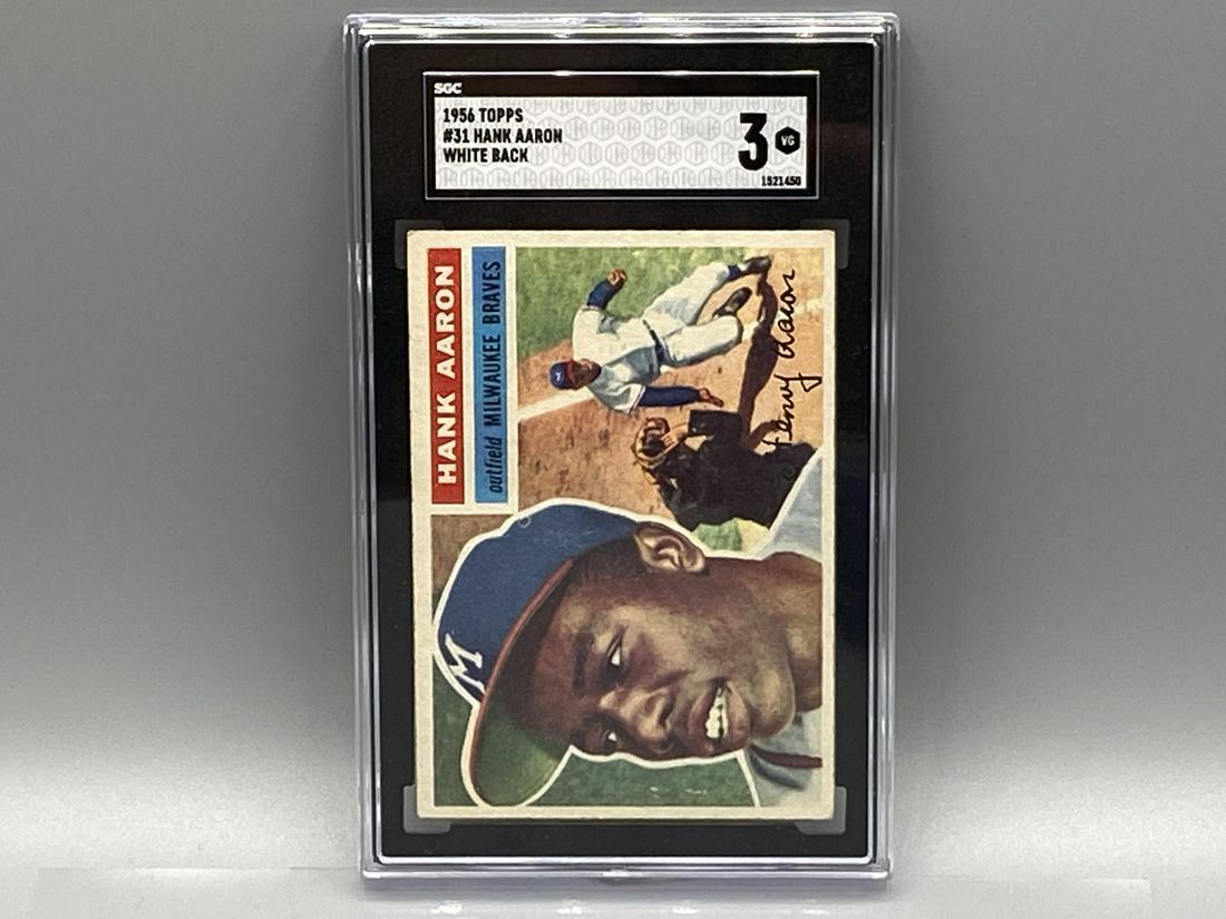 1956 Topps Hank Aaron #31 SGC 3 HOF (1 of 2)