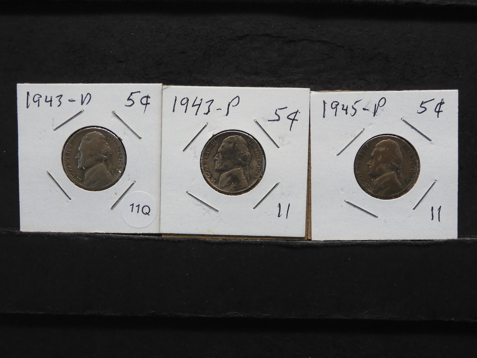 1943-D, 1943-P & 1945-P Jefferson Nickels: 1943-D, 1943-P & 1945-P Jefferson Nickels