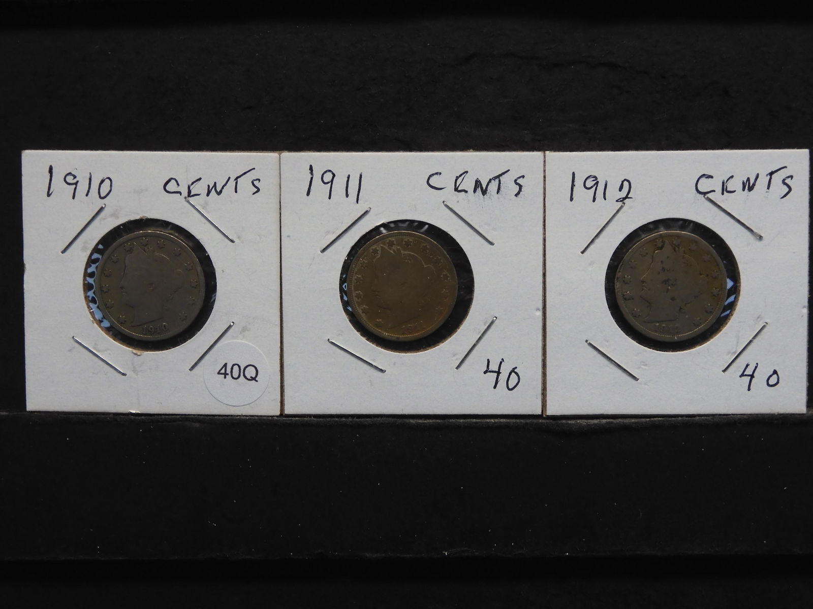 1910, 1911, & 1912 Liberty V Nickels (1 of 3)