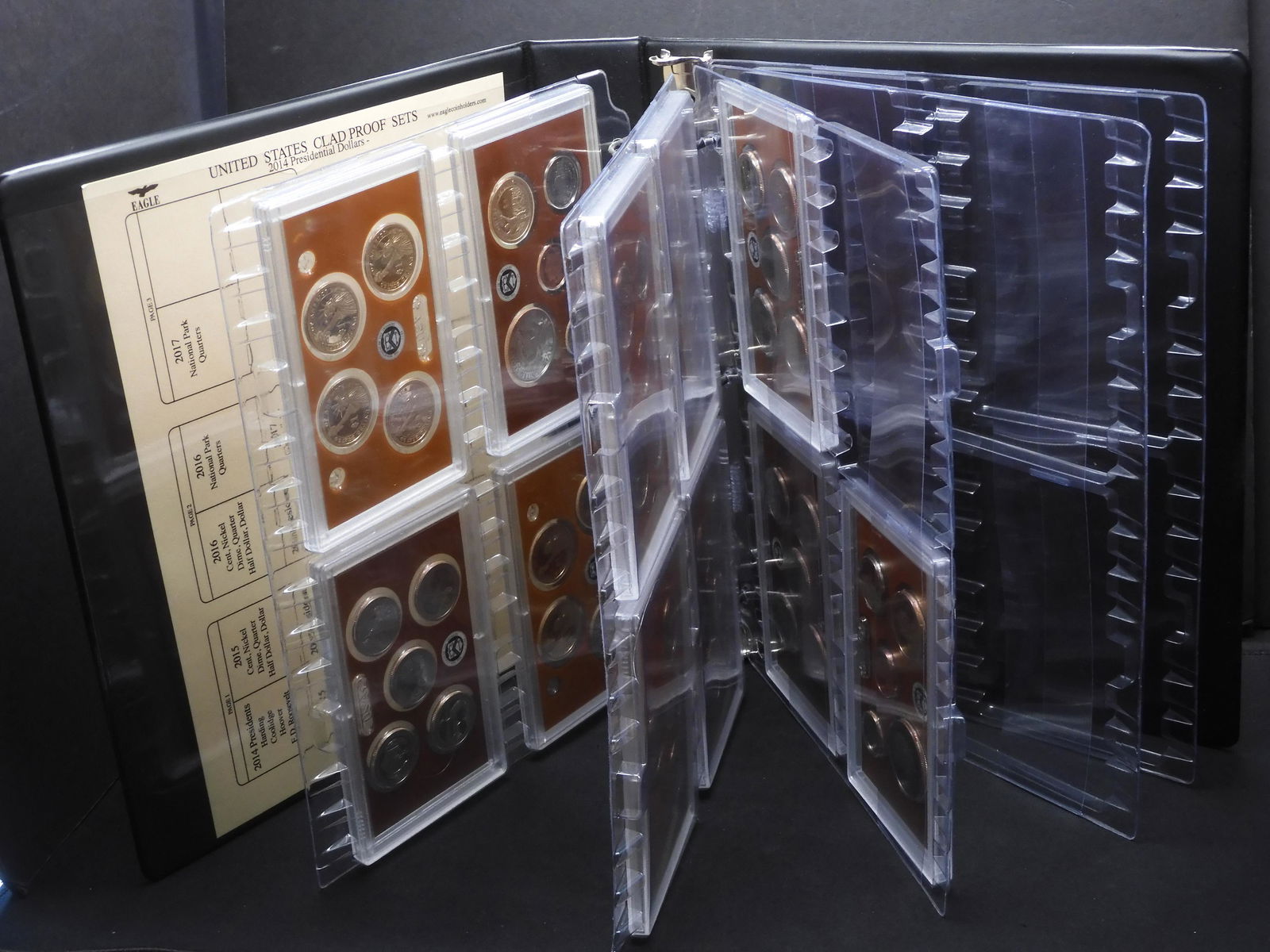 Seven U.S. Clad Proof Sets - In Binder (1 of 5)