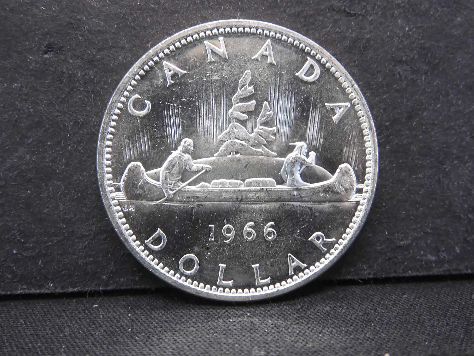 1966 (SILVER/80%) BU CANADA DOLLAR (1 of 2)