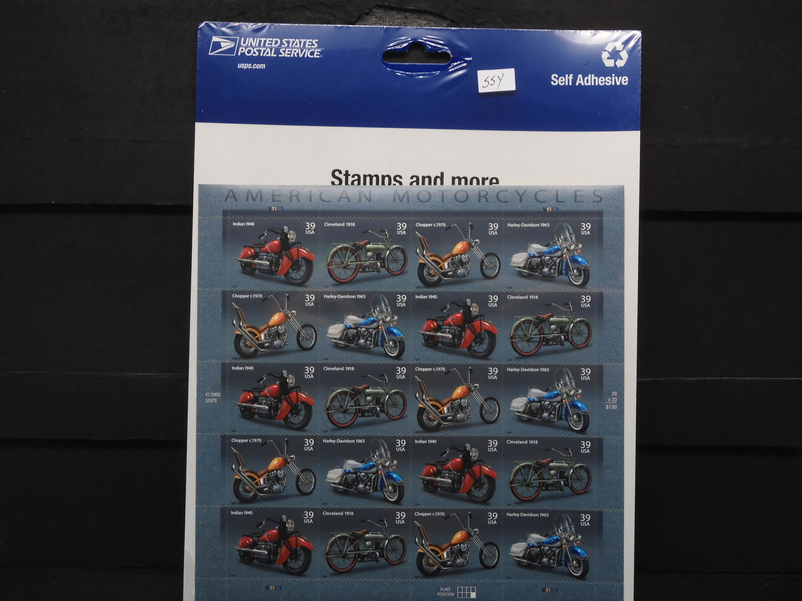 2005 USPS Motorcycles Stamp Sheet - Sealed - $7.80 Face (1 of 2)