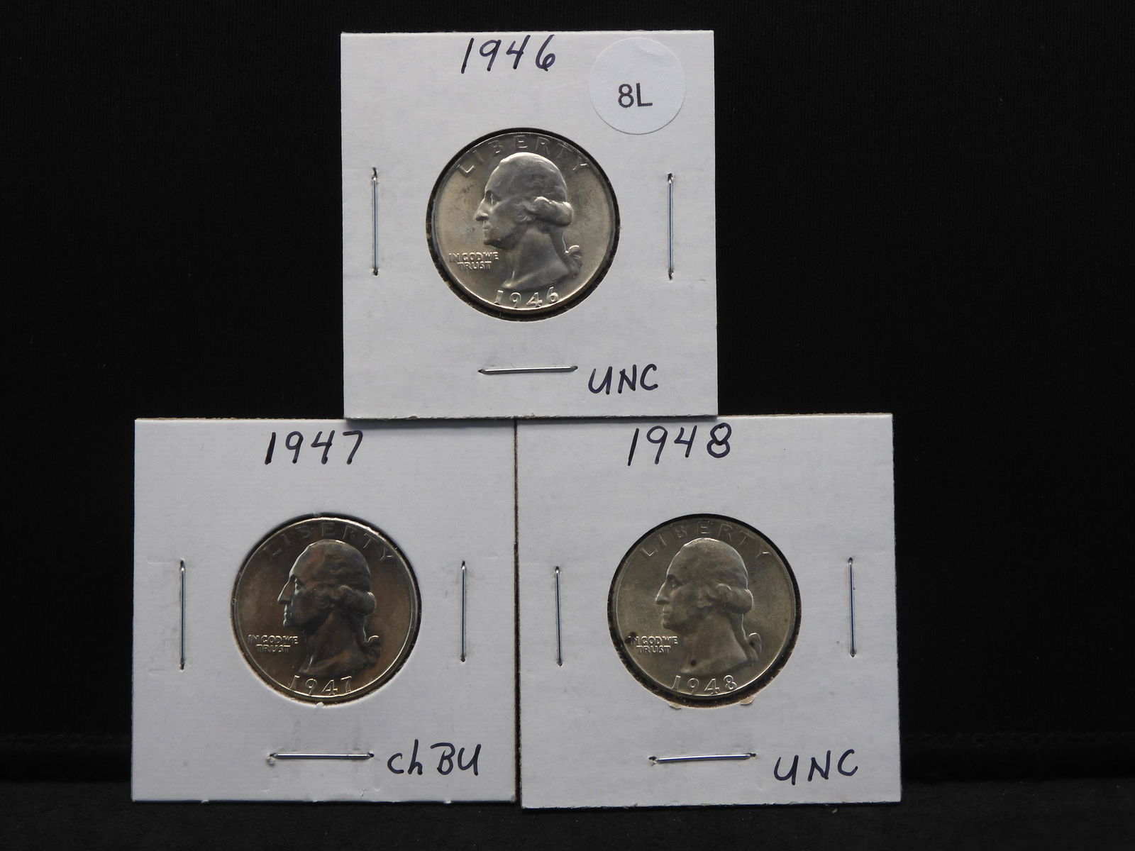 1946, 1947 & 1948 Brilliant Uncirculated Silver (1 of 5)