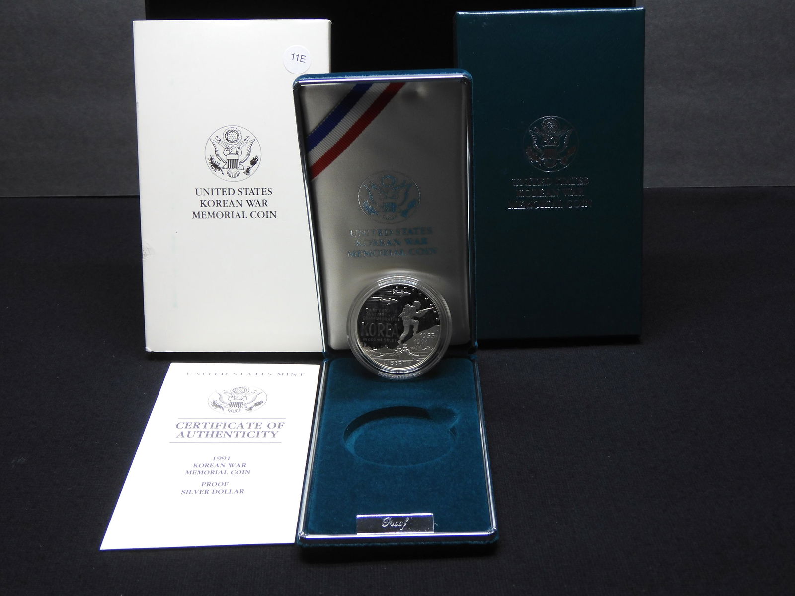 1991-P US Korean War Memorial Proof Dollar 90% Silver (1 of 4)