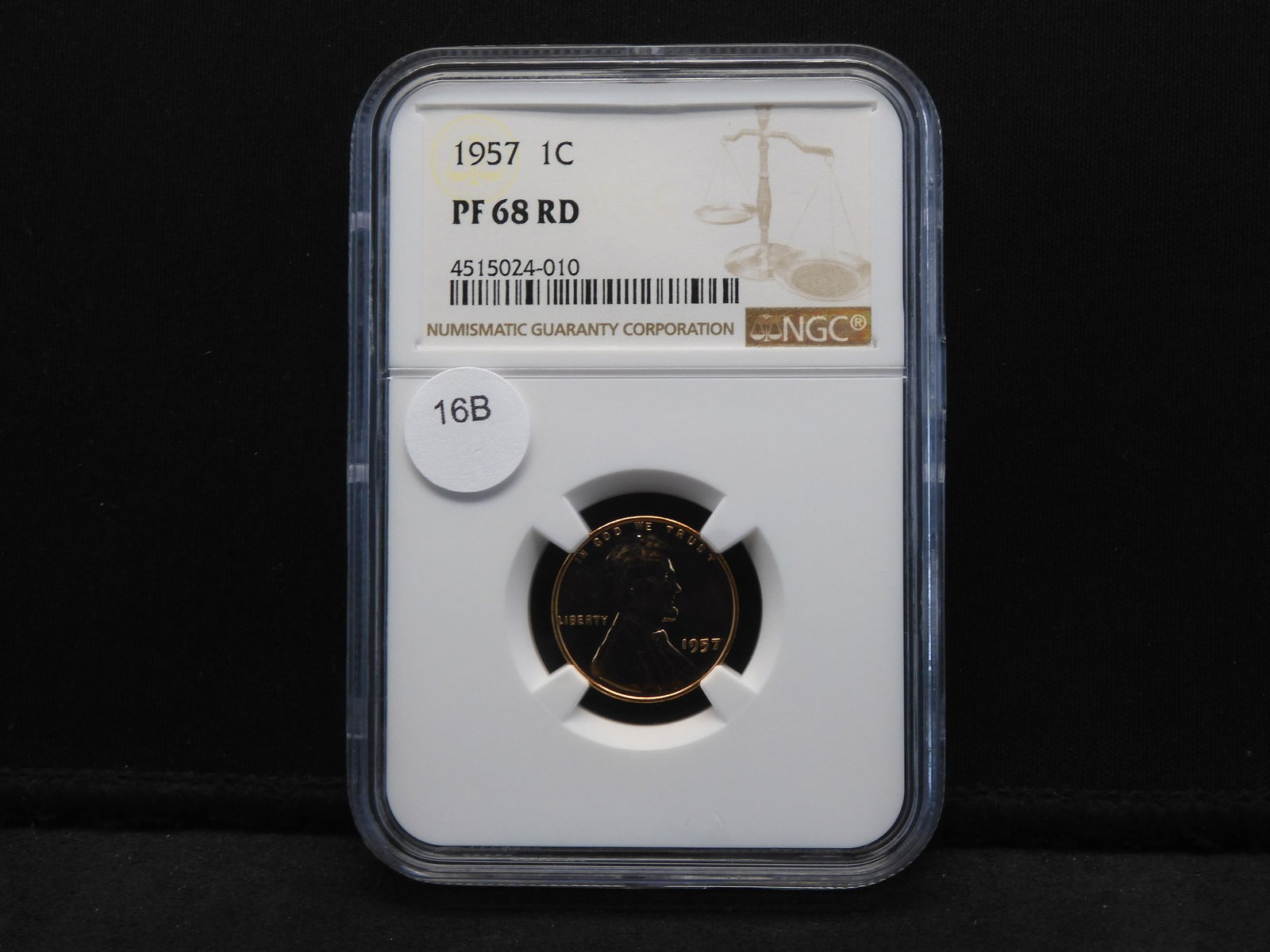 1957 PROOF 68/RD NGC LINCOLN WHEAT CENT (1 of 4)