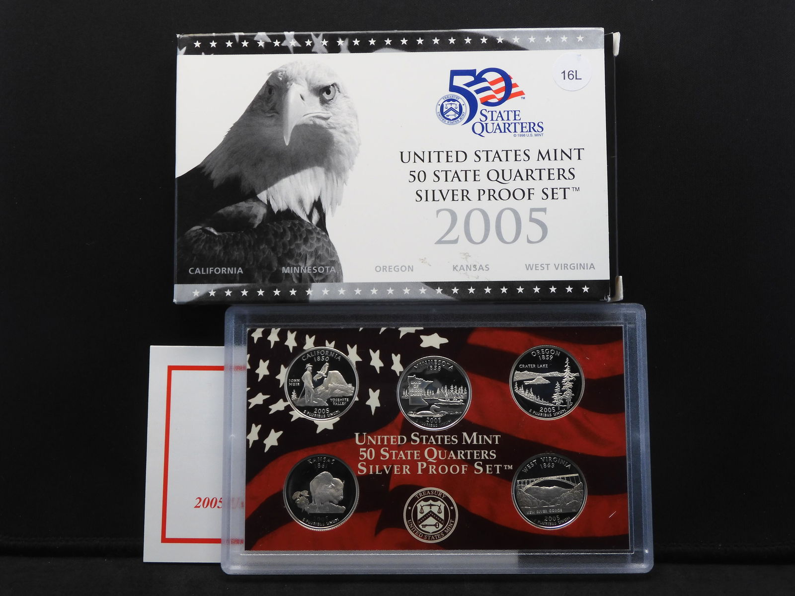 2005-S SILVER State Quarters Proof Set With Original (1 of 4)
