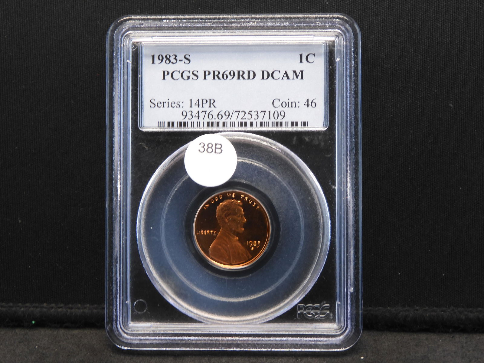 1983-S PCGS PROOF 69/RD D-CAM LINCOLN MEMORIAL CENT (1 of 4)