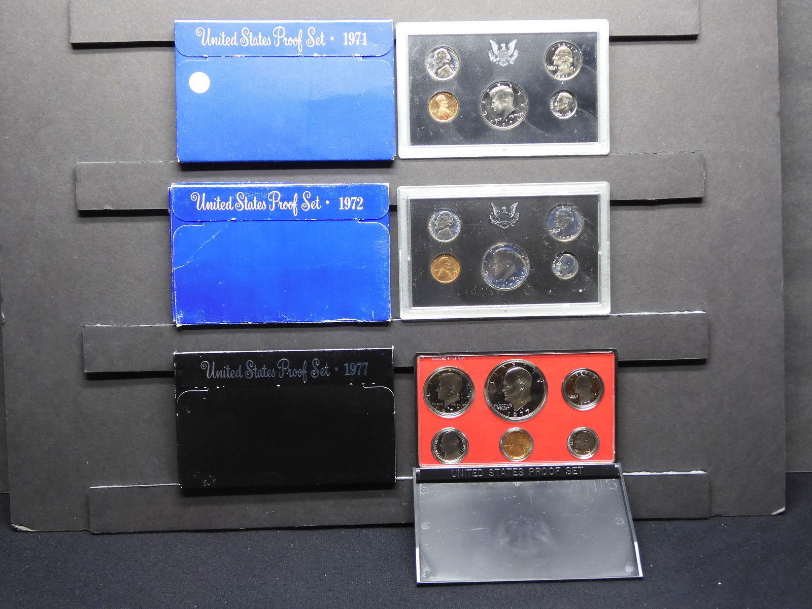 1971-S, 1972-S & 1977-S Proof Sets (1 of 7)