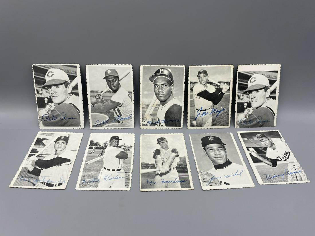 1969 Topps Deckle Edge Lot - 10 Cards - Clemente, Rose, (1 of 6)