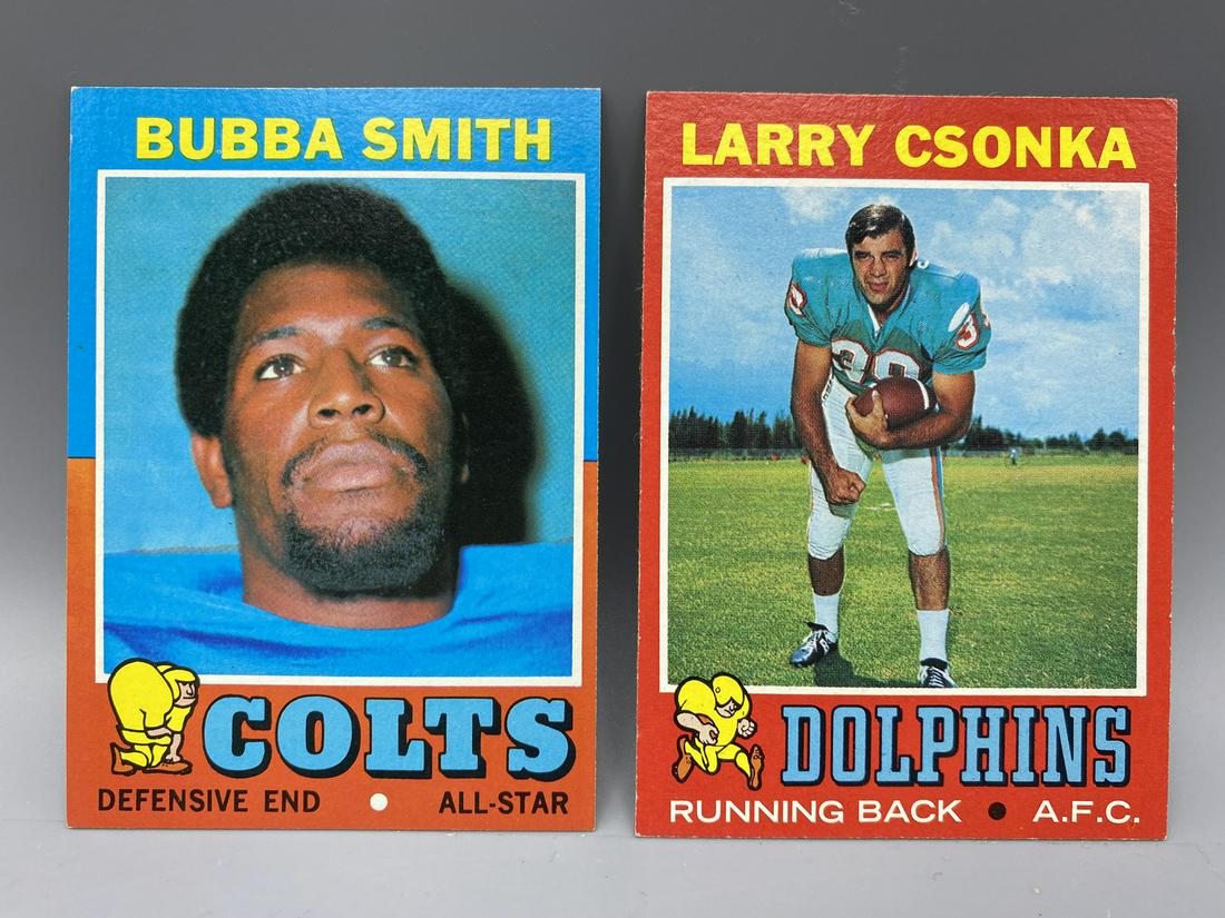 1971 Topps Bubba Smith #53 & Larry Csonka #45 (1 of 2)