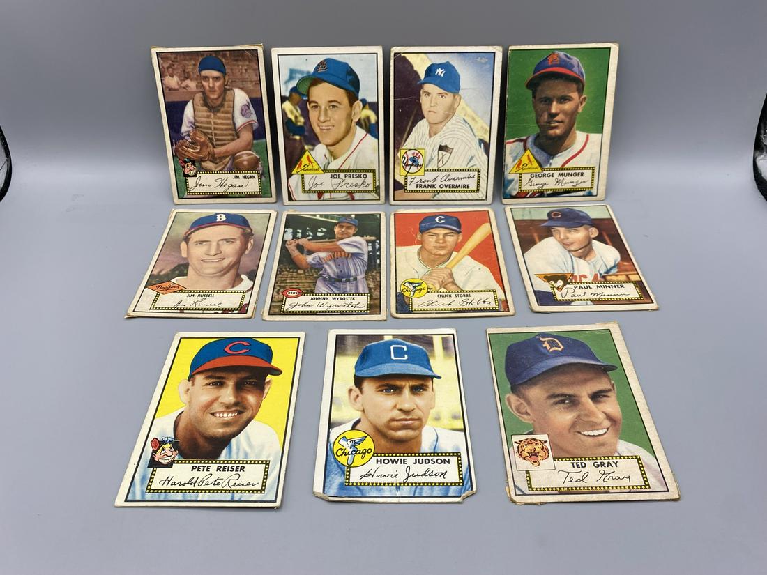 1952 Topps Assorted Cards - Lot of 11 - Varying (1 of 5)