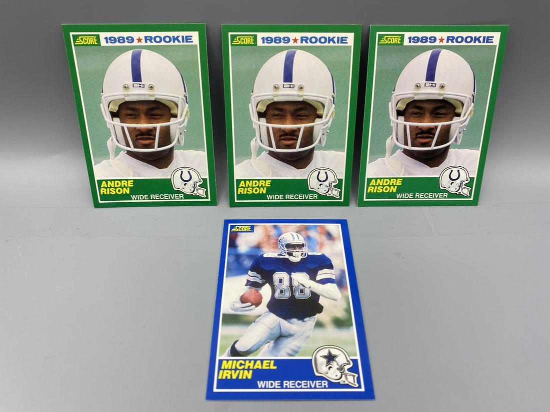 1989 Score Andre Rison #272 & Michael Irvin #18 Rookies (1 of 2)