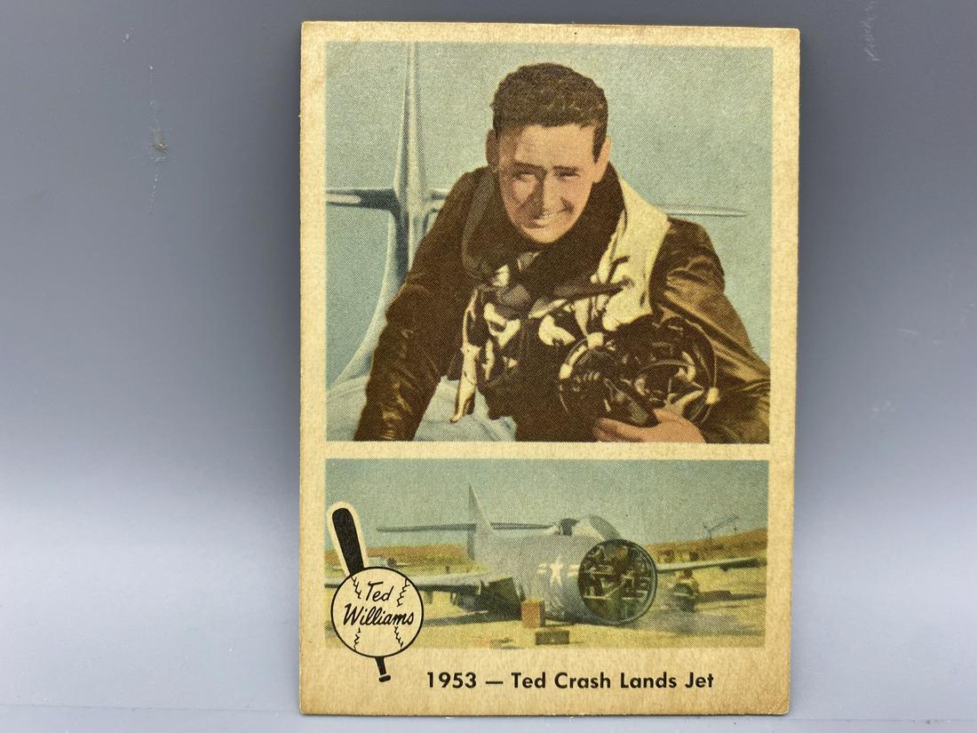 1959 Fleer Ted Williams #47 Ted Crash Lands Jet (1 of 2)