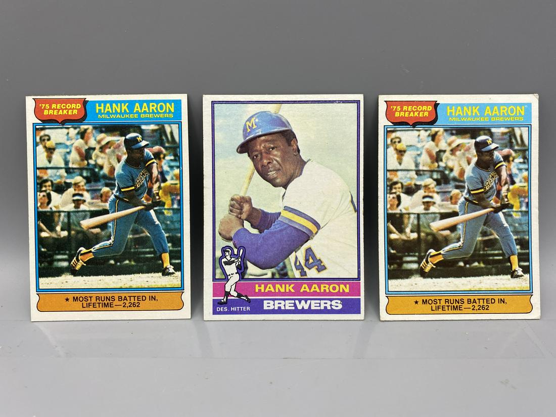 1976 Topps Hank Aaron #1 & #550 (1 of 5)