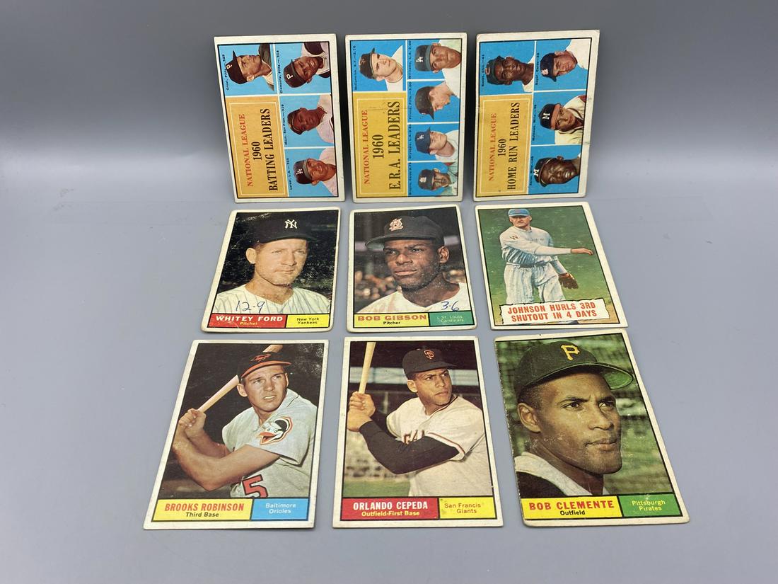 1961 Topps Star Player Cards - Bob Gibson, Bob (1 of 9)