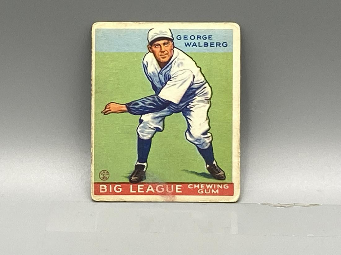 1933 Goudey George Walberg #183: 1933 Goudey George Walberg #183