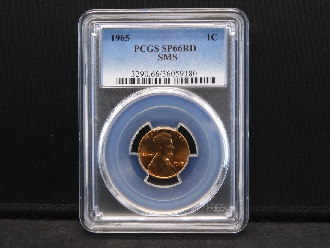 1965 Lincoln Memorial Cent PCGS SP66 RD SMS Special (1 of 4)