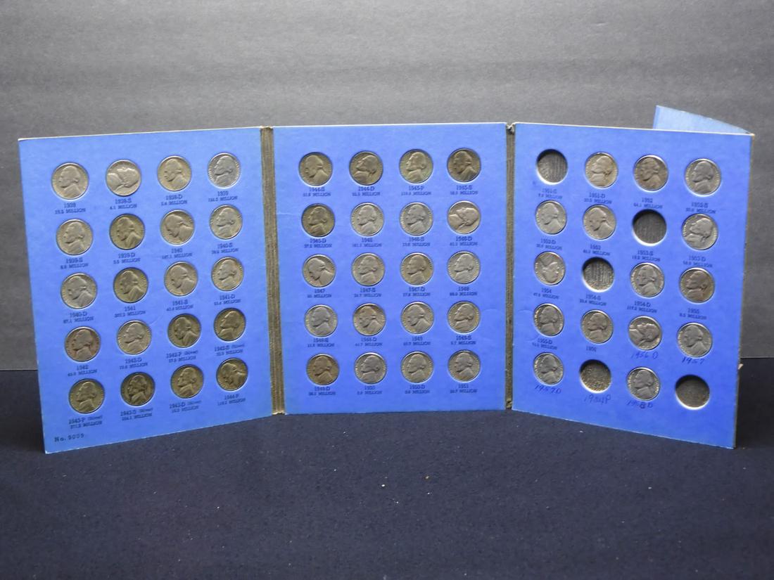 Whitman Tri-Fold #9009 Partial Jefferson Nickel Set (1 of 8)
