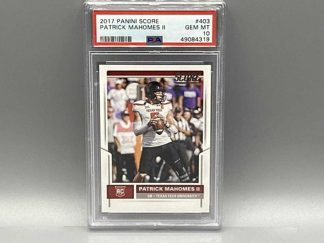2017 Panini Score Patrick Mahomes #403 PSA 10 Rookie (1 of 2)