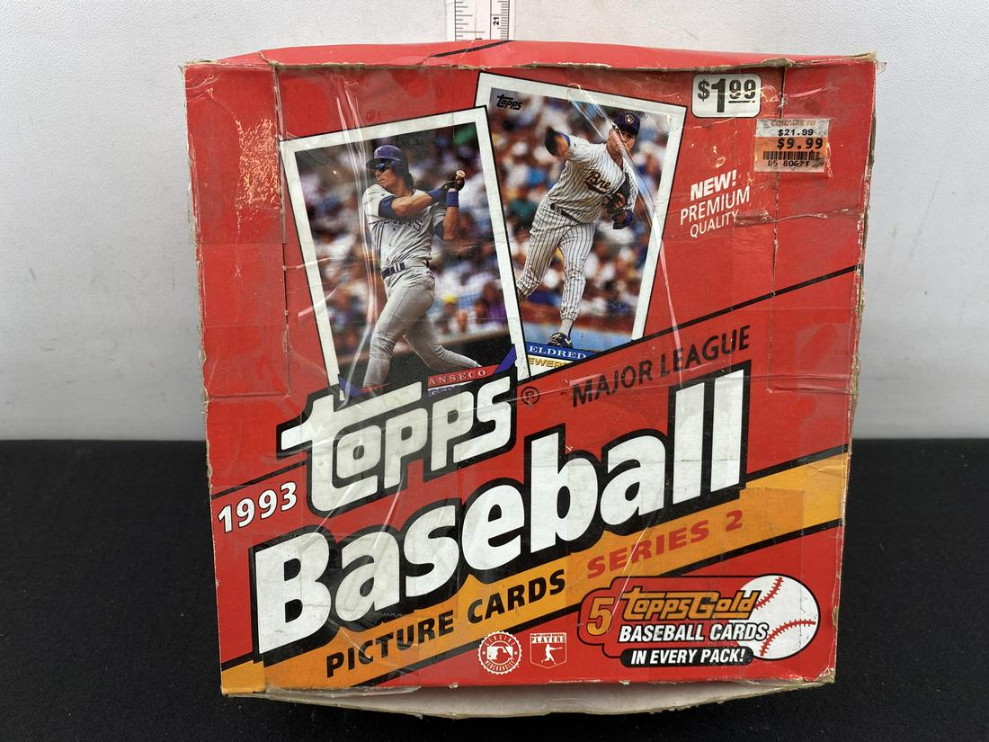 1993 Topps Series 2 Baseball Jumbo Box - 17 Packs - Not (1 of 2)