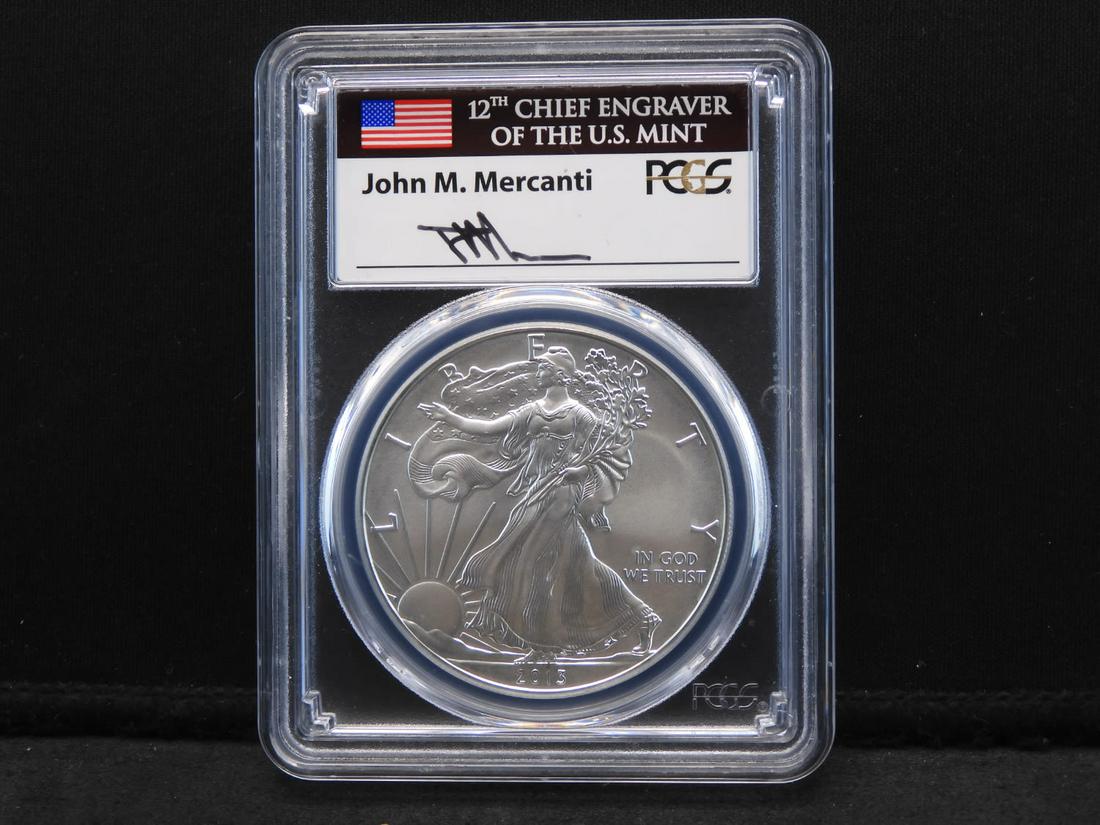 2013-W PCGS Burnished American Silver Eagle - 12th (1 of 4)