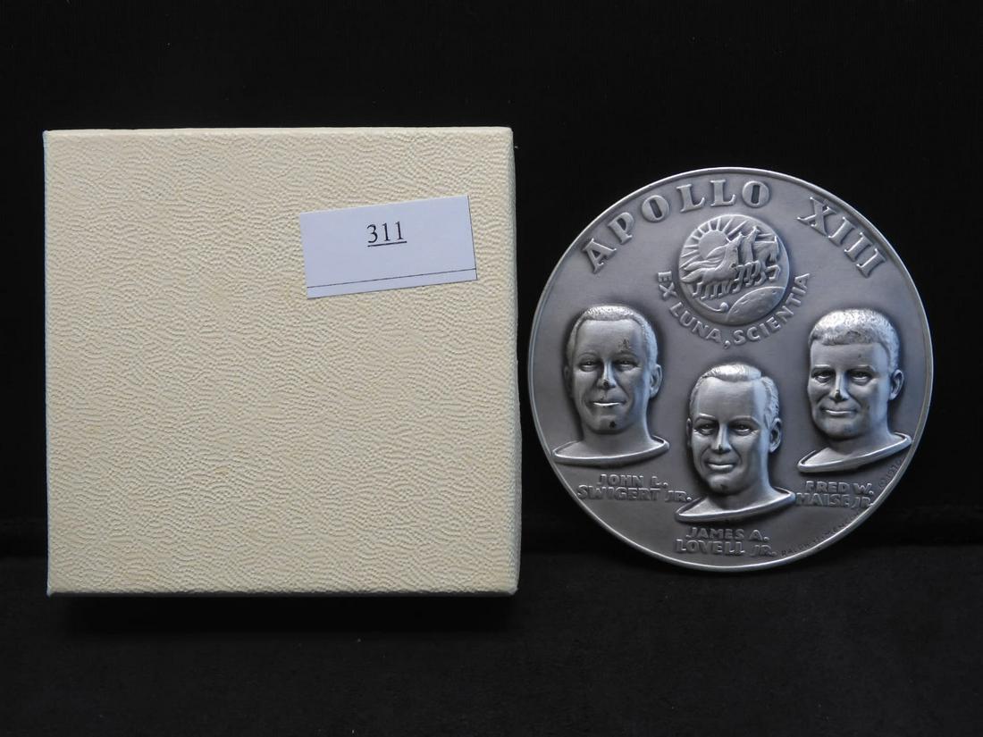 Pure Silver999 Round - Apollo XIII Medal Featuring (1 of 4)