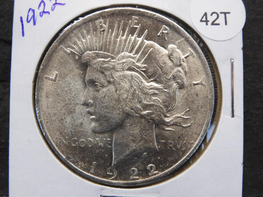 1922 Peace Dollar: 1922 Peace Dollar Condition YES WE SHIP ALL COINS. Pricing depends on destination, we will take the most cost effective option any where in the USA Plus insurance! We will combine shipping if multiple