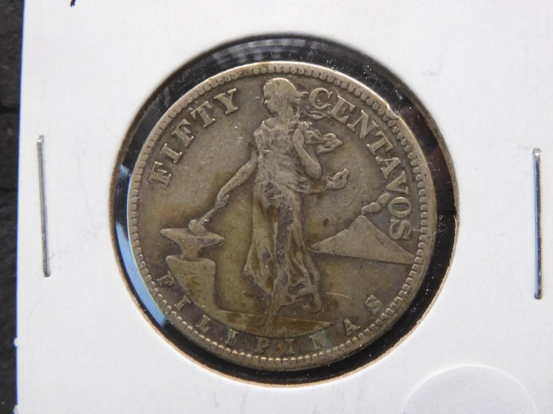 1919-S Philippines 50 c SILVER (1 of 3)