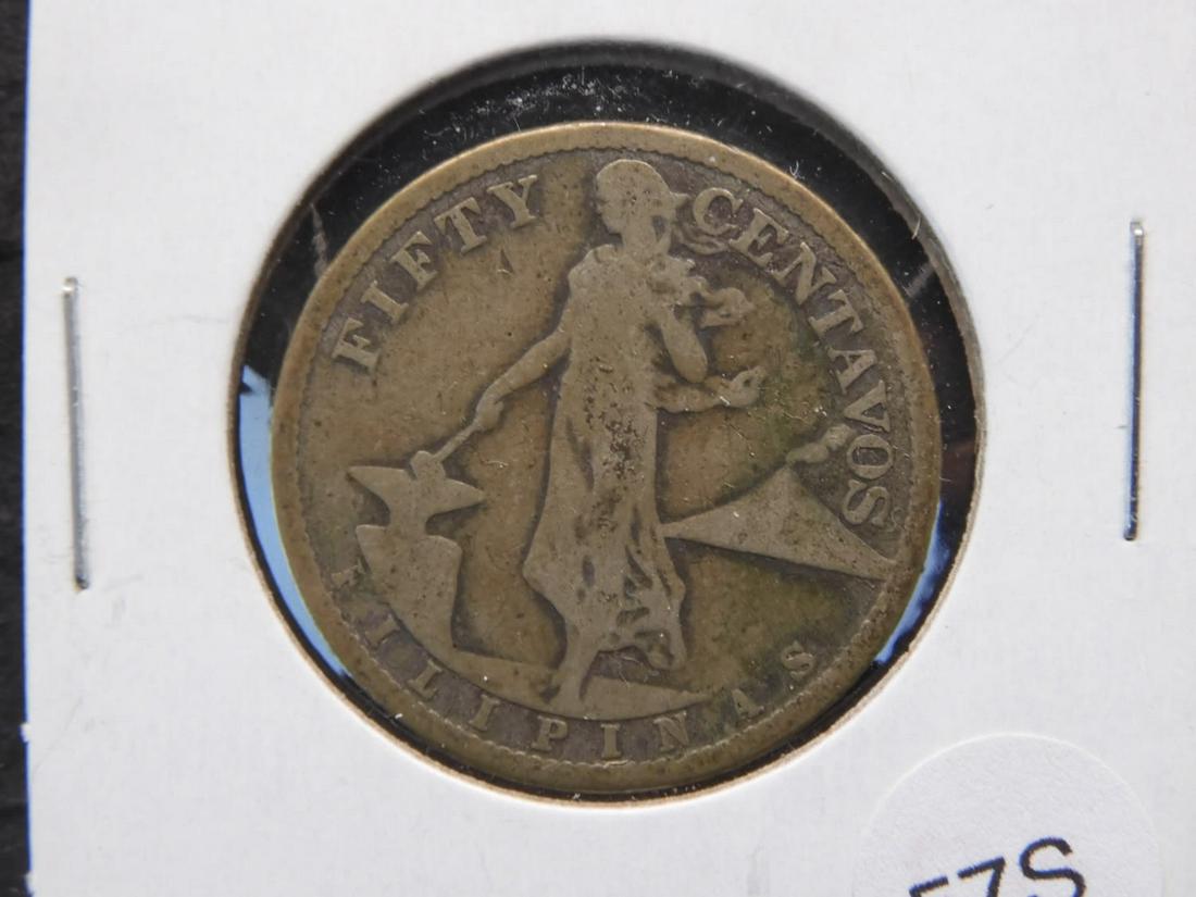 1907-S Philippines 50 c SILVER (1 of 3)