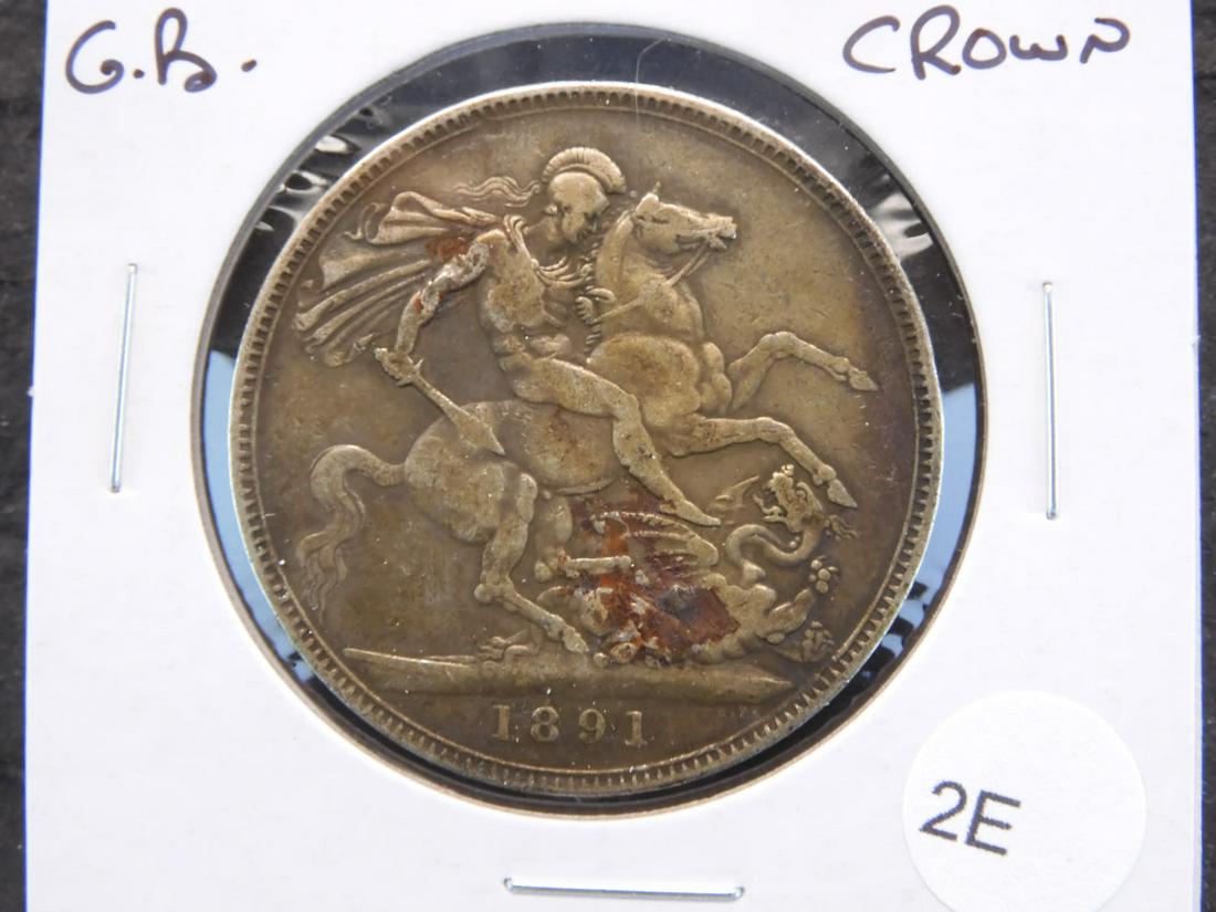 1891 Great Britain Silver Crown. (1 of 3)