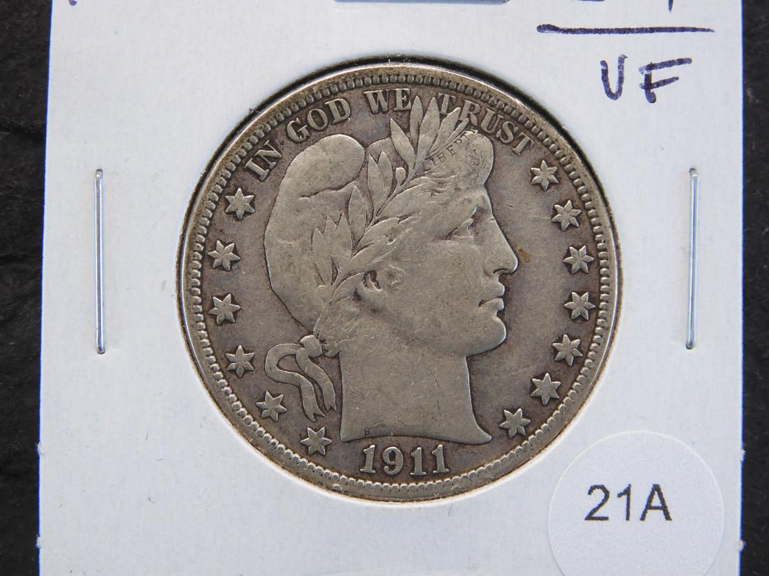 1911-D Barber 50c. VF. (1 of 3)