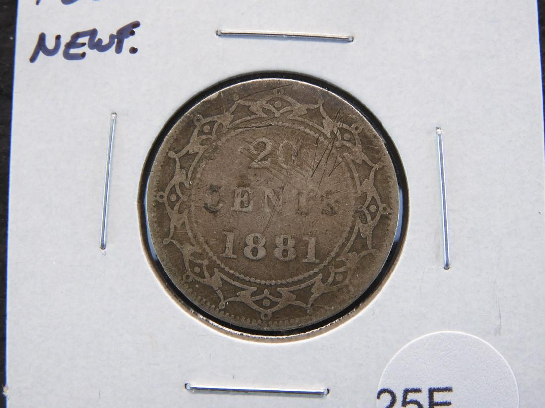 1881 Newfoundland 20c. (1 of 3)