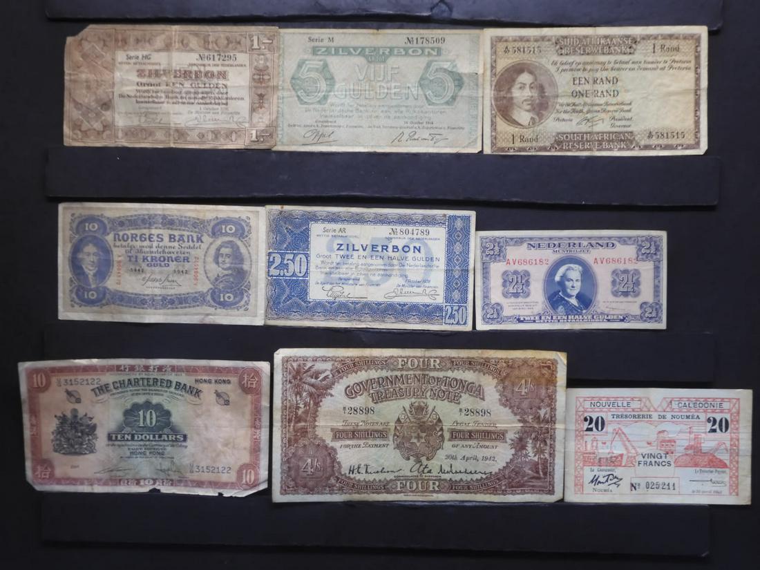 10 Scarce Foreign Notes. Circulated. (1 of 6)
