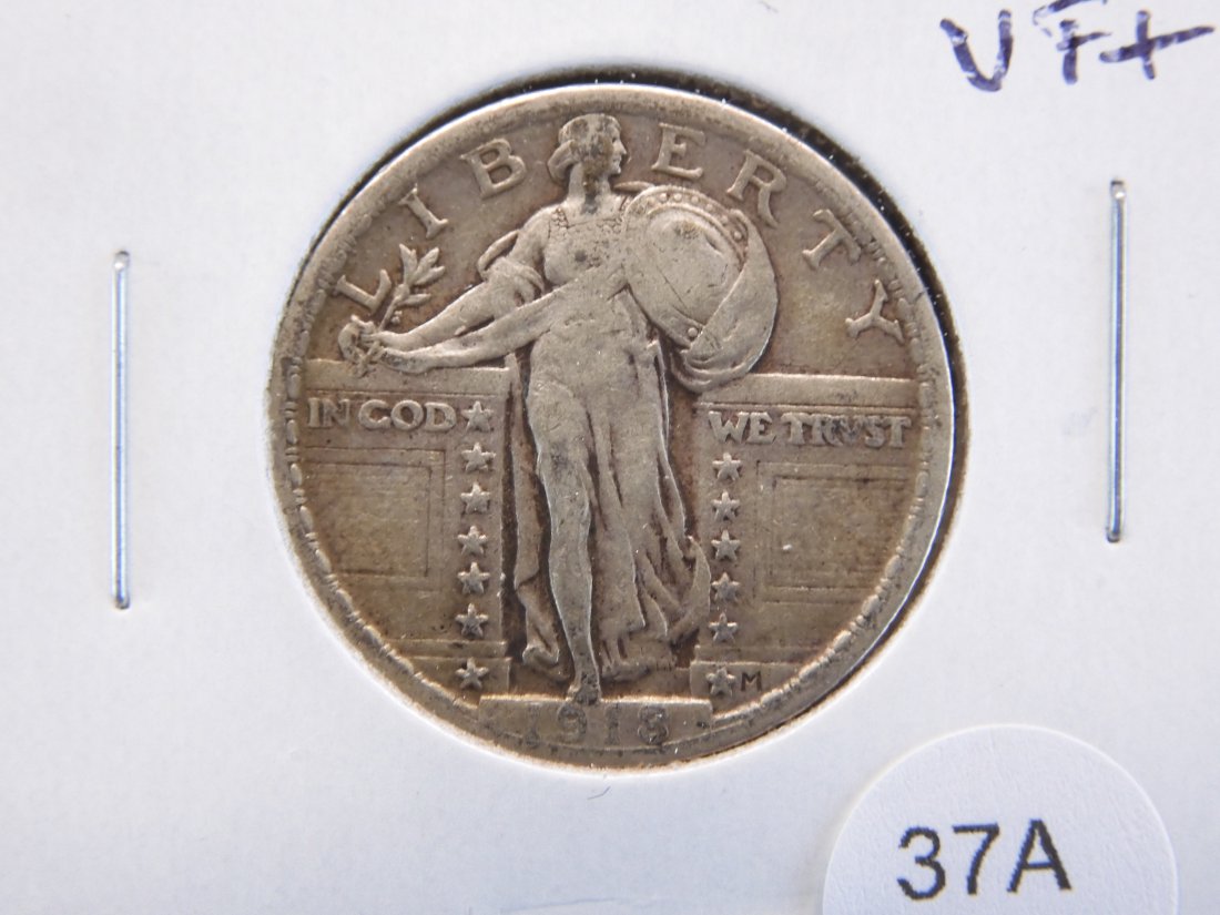 1918 Standing 25c. VF+. (1 of 3)