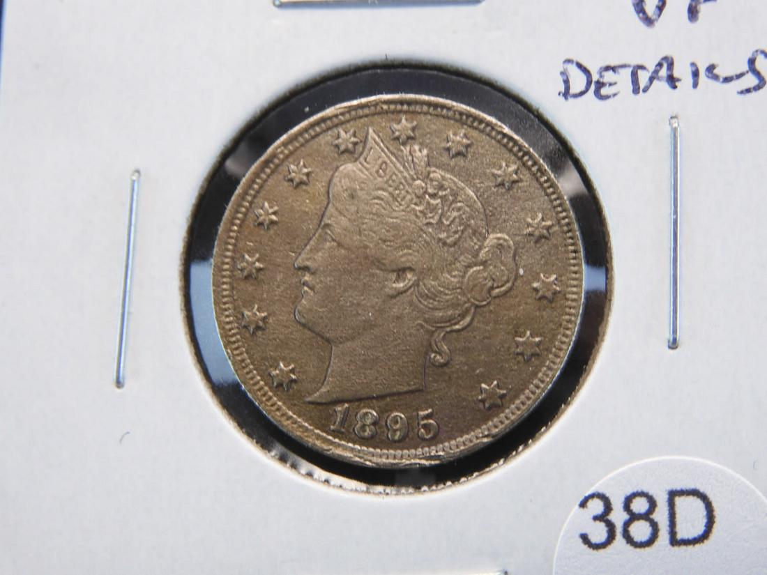 1895 Liberty "V" Nickel. VF Details. (1 of 3)