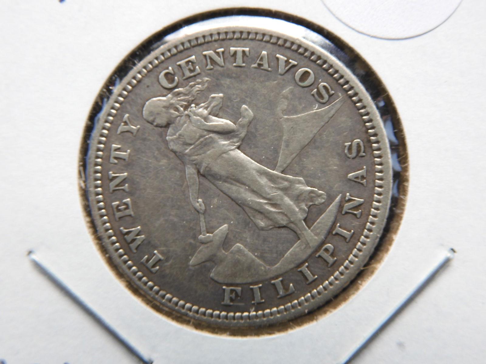 1093-S Philippines 20 cent.  XF detail. (1 of 3)