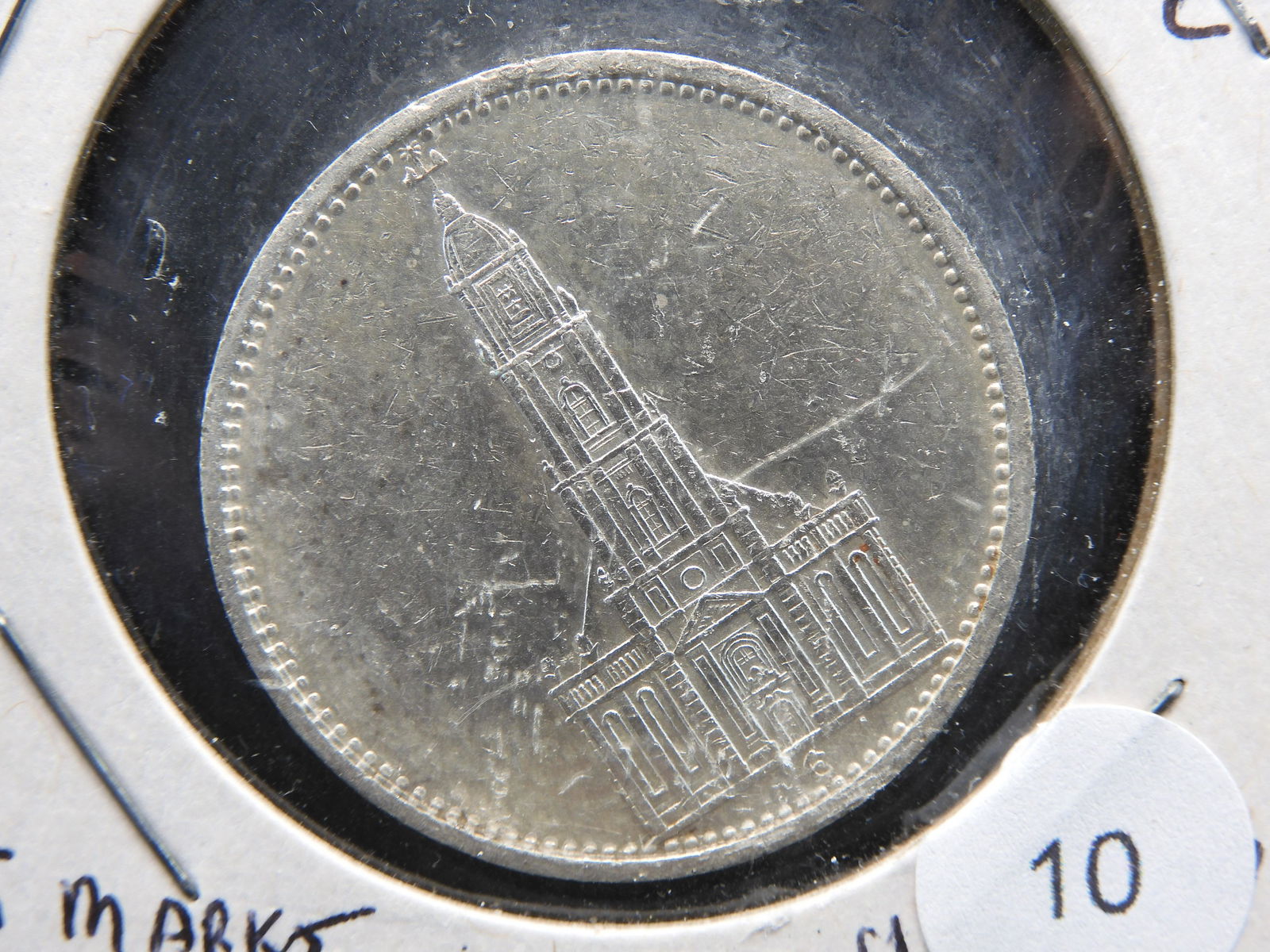 1934-E Germany silver Potsdam Church 5 Mark  with (1 of 3)