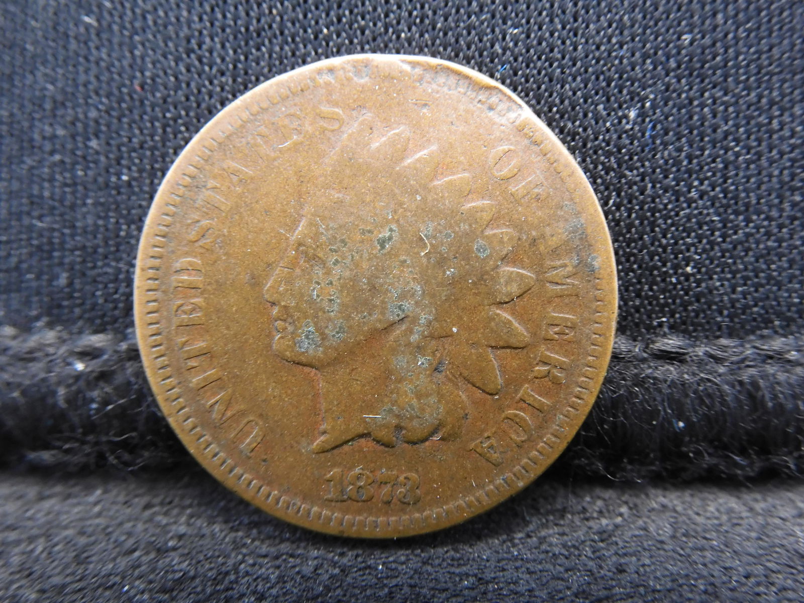 1873 Semi-Key Date Indian Head Cent. (1 of 2)