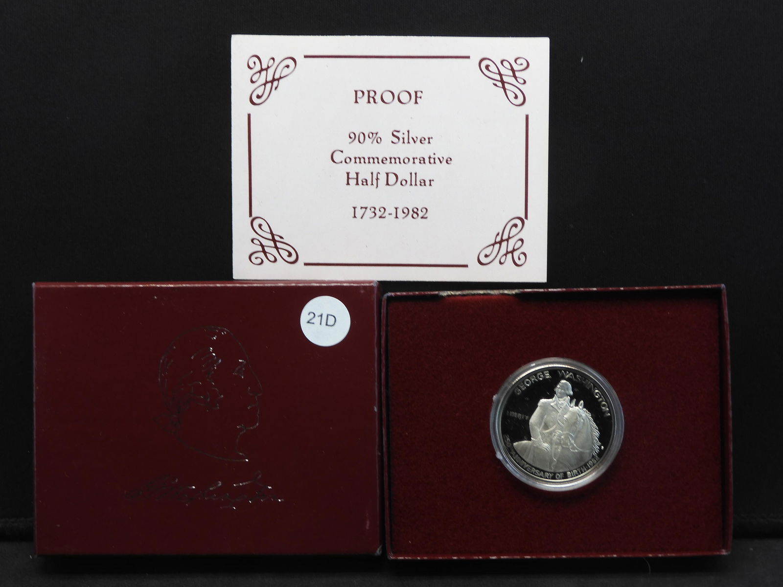 1982 -S George Washinton Commemorative Silver Proof (1 of 4)