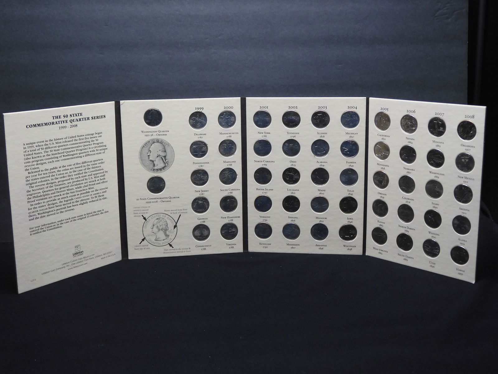 Fifty State Commemorative Quarters 1999-2008 Complete (1 of 8)