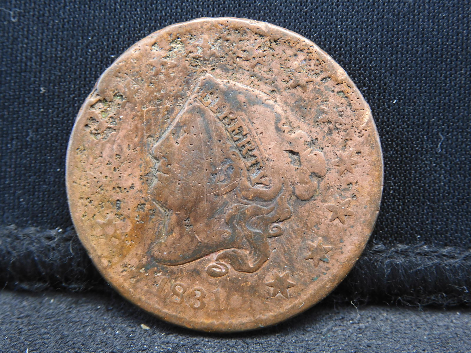 1831 United States Matron Head Large Cent. (1 of 2)