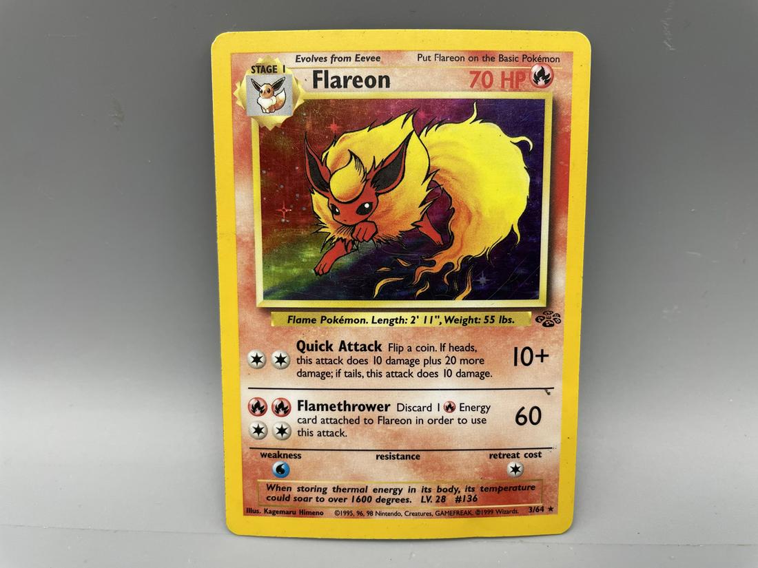 Pokemon Jungle Flareon Holo #3/64 (1 of 3)