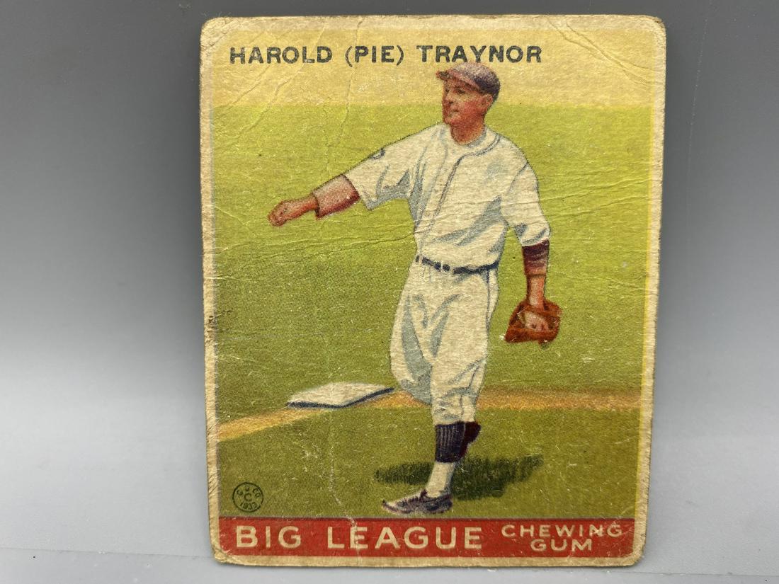1933 GOUDEY #22 PIE TRAYNOR - PIRATES / HOF (1 of 2)