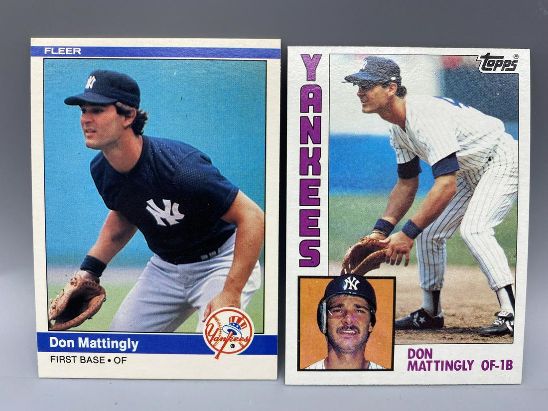 1984 Fleer Don Mattingly RC #131 & 1984 Topps Don (1 of 2)