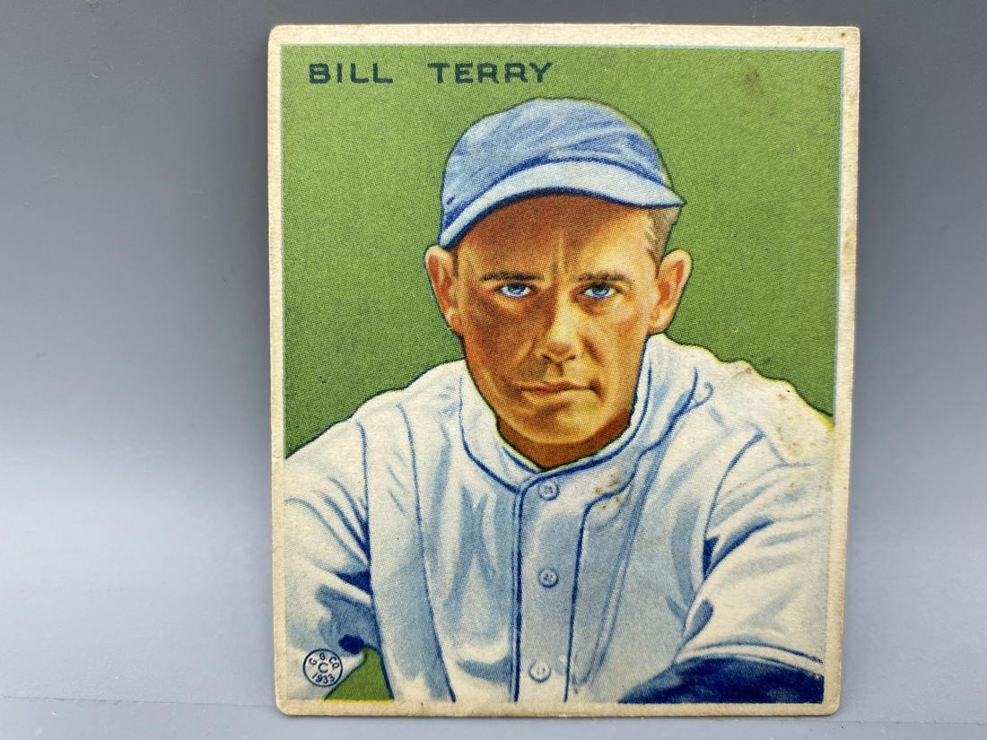 1933 GOUDEY #125 BILL TERRY - GIANTS / HOF (1 of 2)
