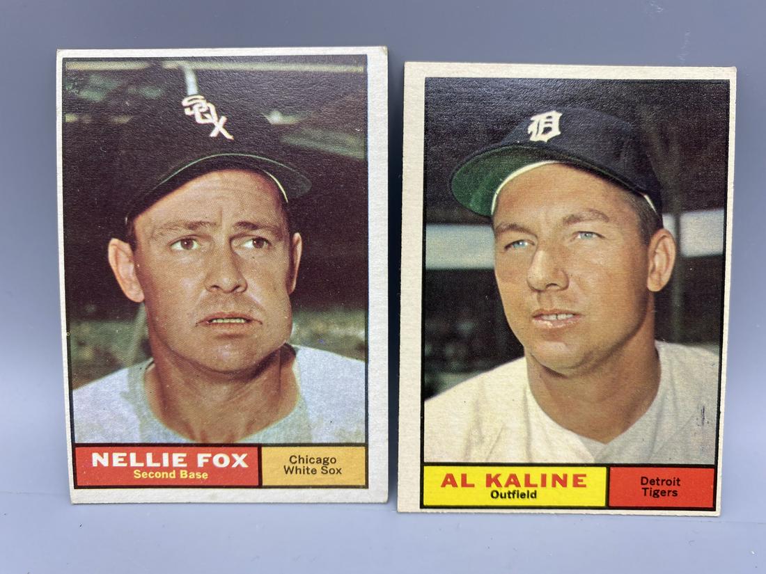 1961 Topps Nellie Fox #30 & Al Kaline #429 (1 of 2)