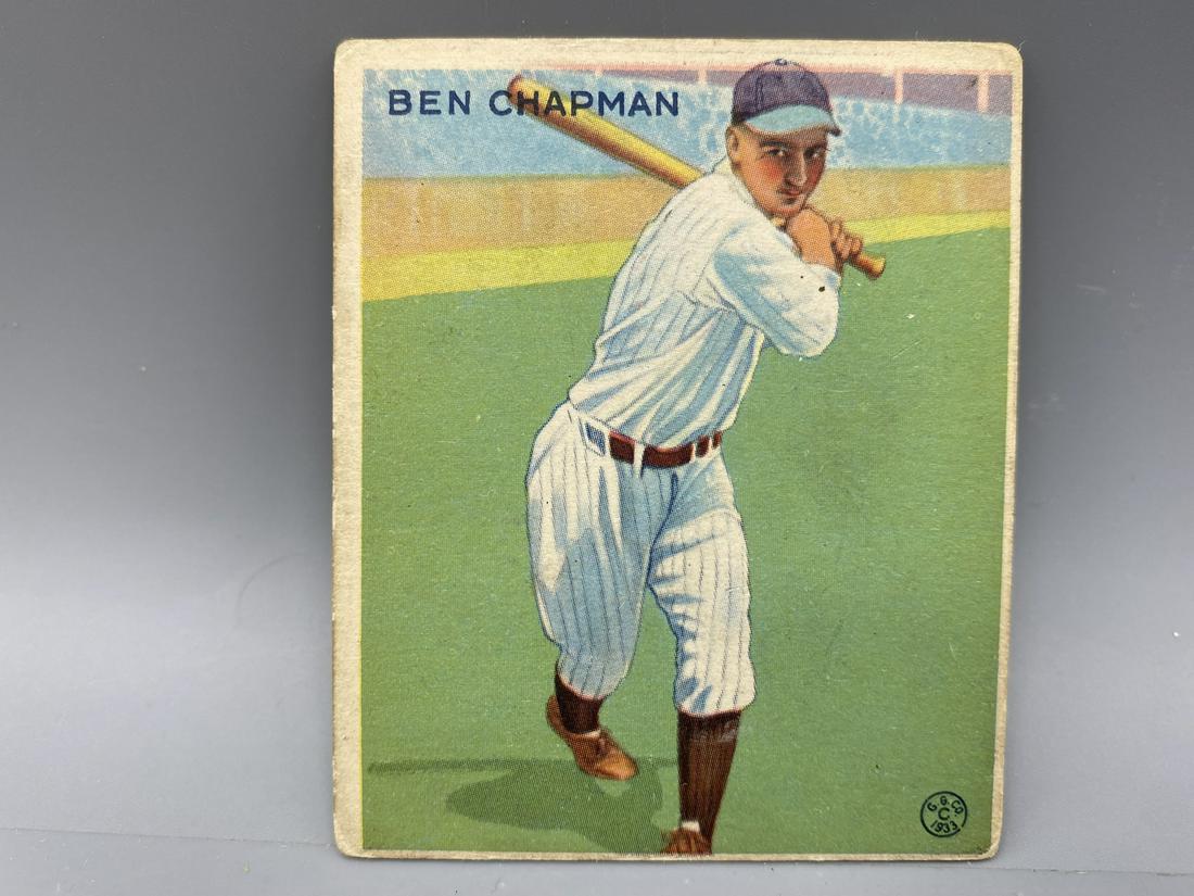 1933 GOUDEY #191 BEN CHAPMAN - YANKEES (1 of 2)