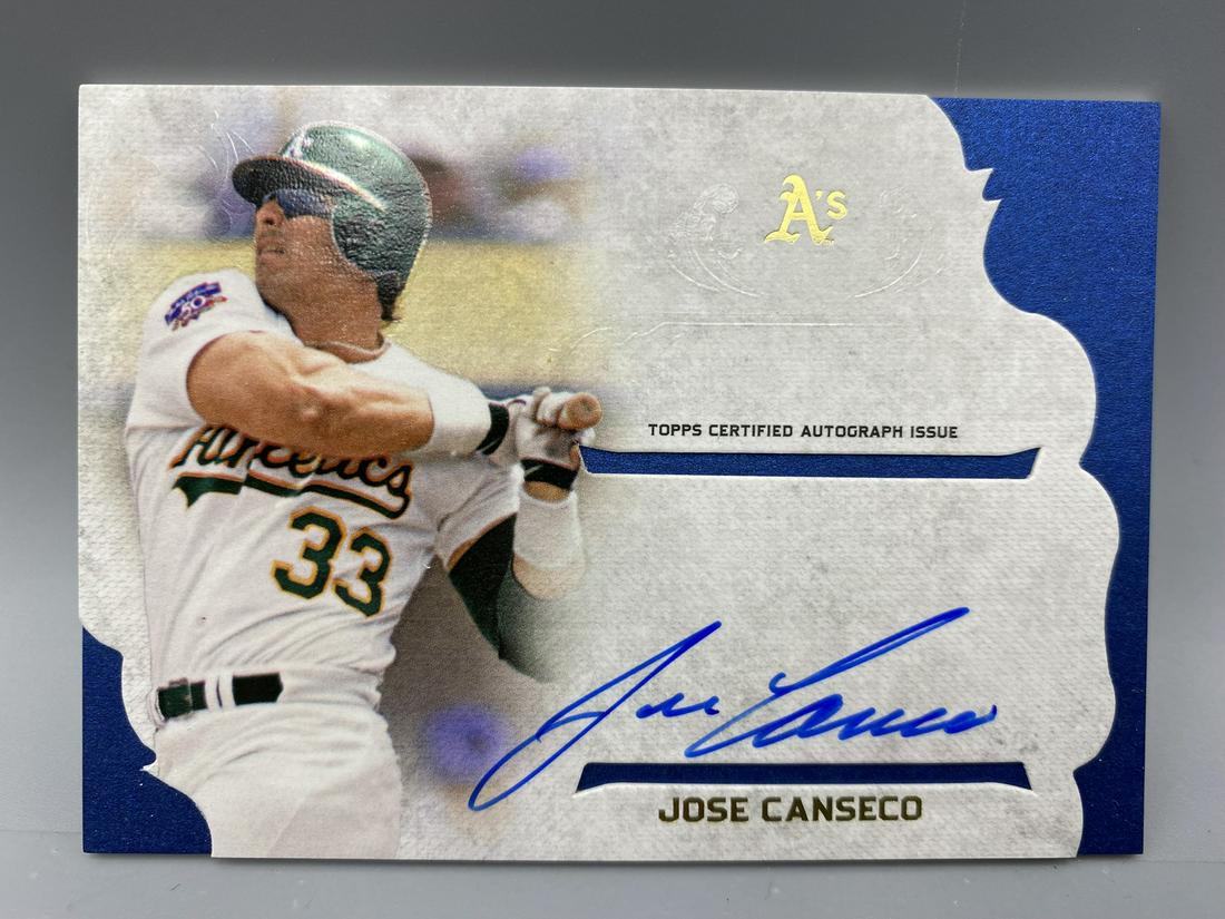 2015 Topps Supreme Jose Canseco On-Card Auto (1 of 2)